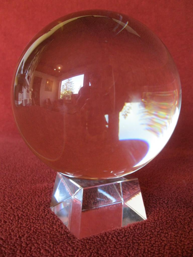 Zeldzame supergrote waarzeggersbol kristalbol., Ophalen