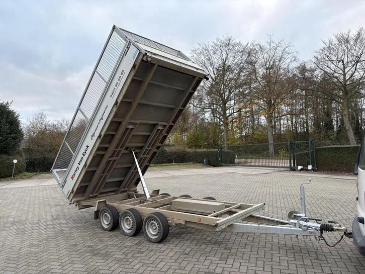 Henra elektrische kipper 400x200 cm Tridem 2021 loofrekken, Auto diversen, Aanhangers en Bagagewagens, Gebruikt