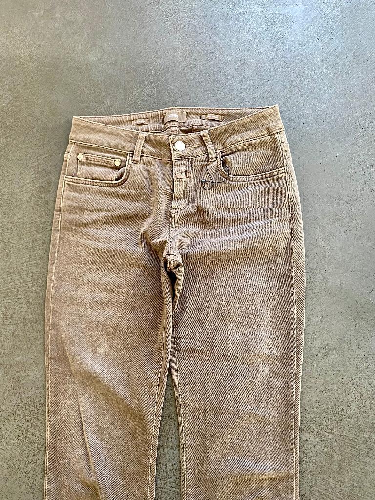 J595 Closed maat W27=XS=34 Jeans spijkerbroek broek bruin, Overige kleuren, Closed, Ophalen of Verzenden, Zo goed als nieuw