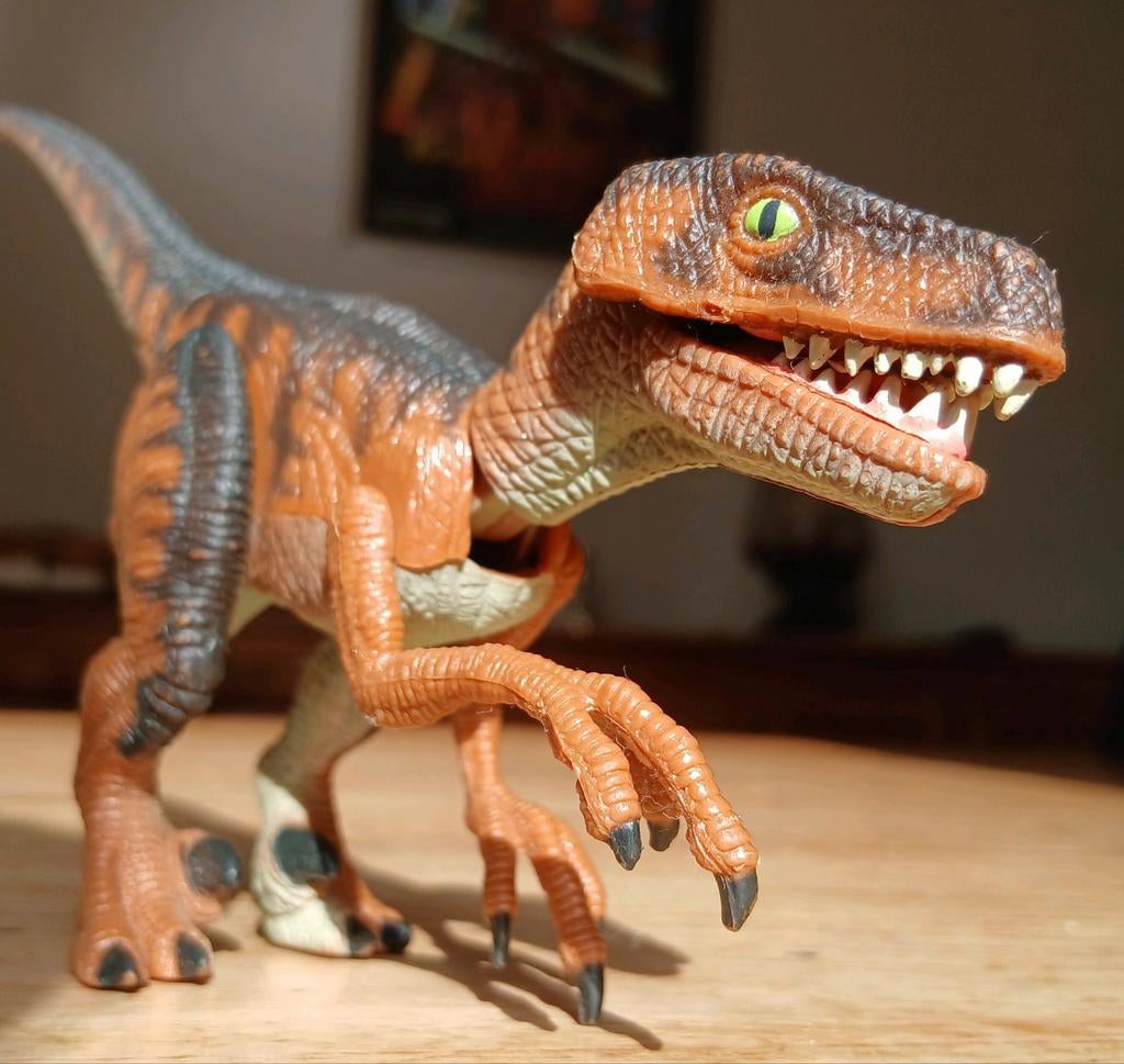 Kenner 1993 Jurassic Park Velociraptor JP03 Vintage dino, Kinderen en Baby's, Speelgoed | Actiefiguren, Ophalen of Verzenden, Gebruikt