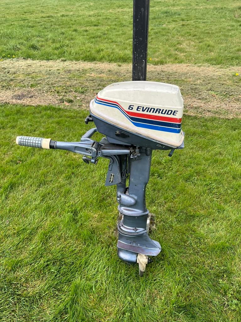 Evinrude 6 pk buitenboord motor, Ophalen, Gebruikt