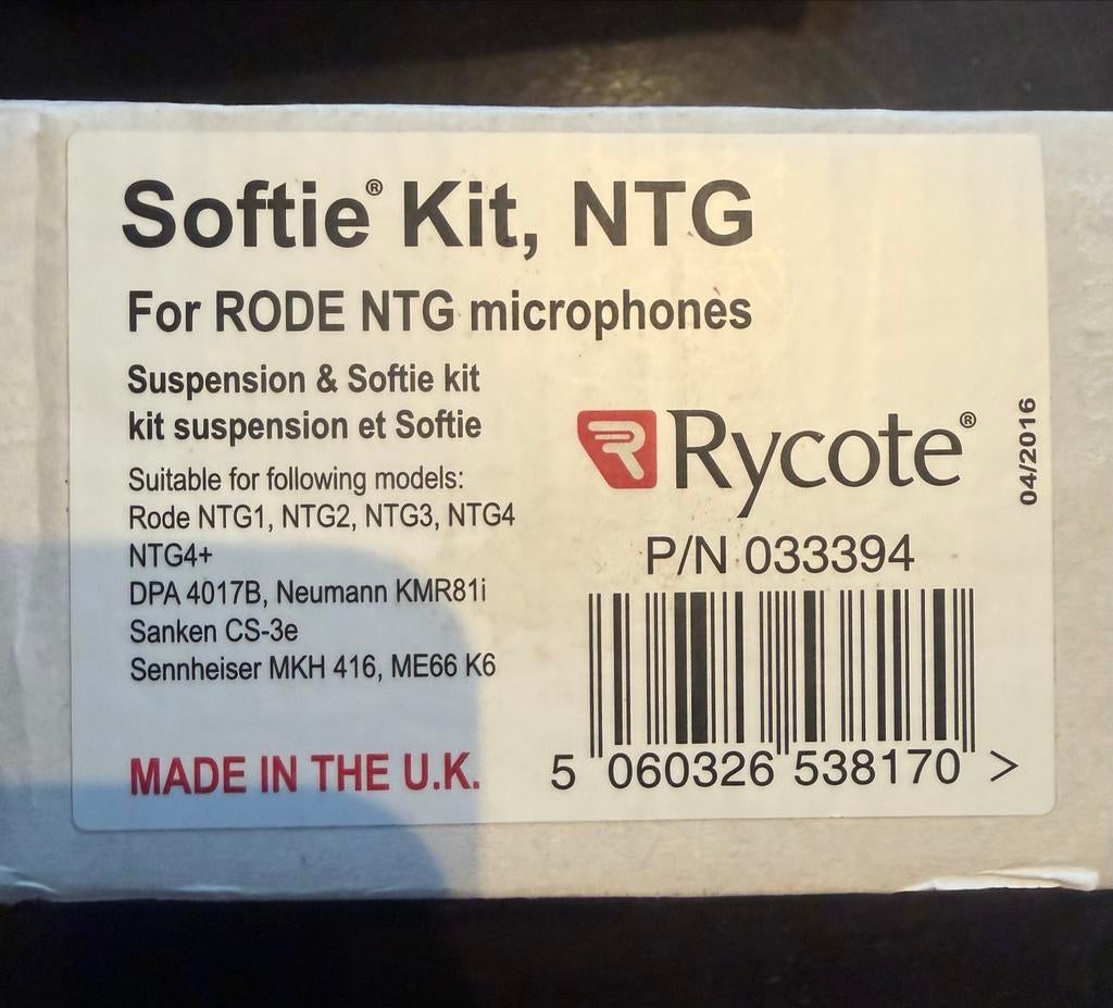 Rycote Softie Kit NTG voor RODE NTG microfoons, Ophalen of Verzenden, Zo goed als nieuw, Overige typen