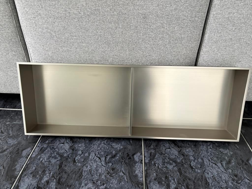 RVS geborstelde inbouwnis 90x30x10cm, Ophalen of Verzenden, Nieuw, Rvs, Overige typen