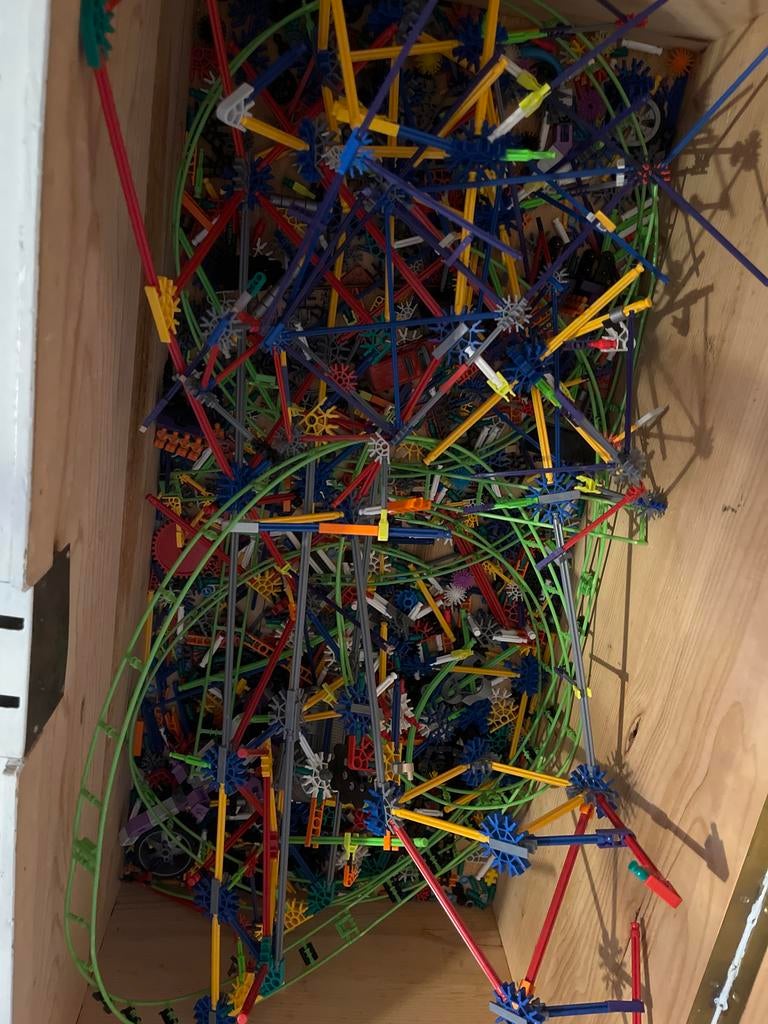 Knex met onderdelen voor achtbaan, Ophalen of Verzenden, Zo goed als nieuw, Jongen of Meisje