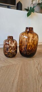 Vazenset, Huis en Inrichting, Woonaccessoires | Vazen, Ophalen of Verzenden, Overige kleuren, Glas, Minder dan 50 cm
