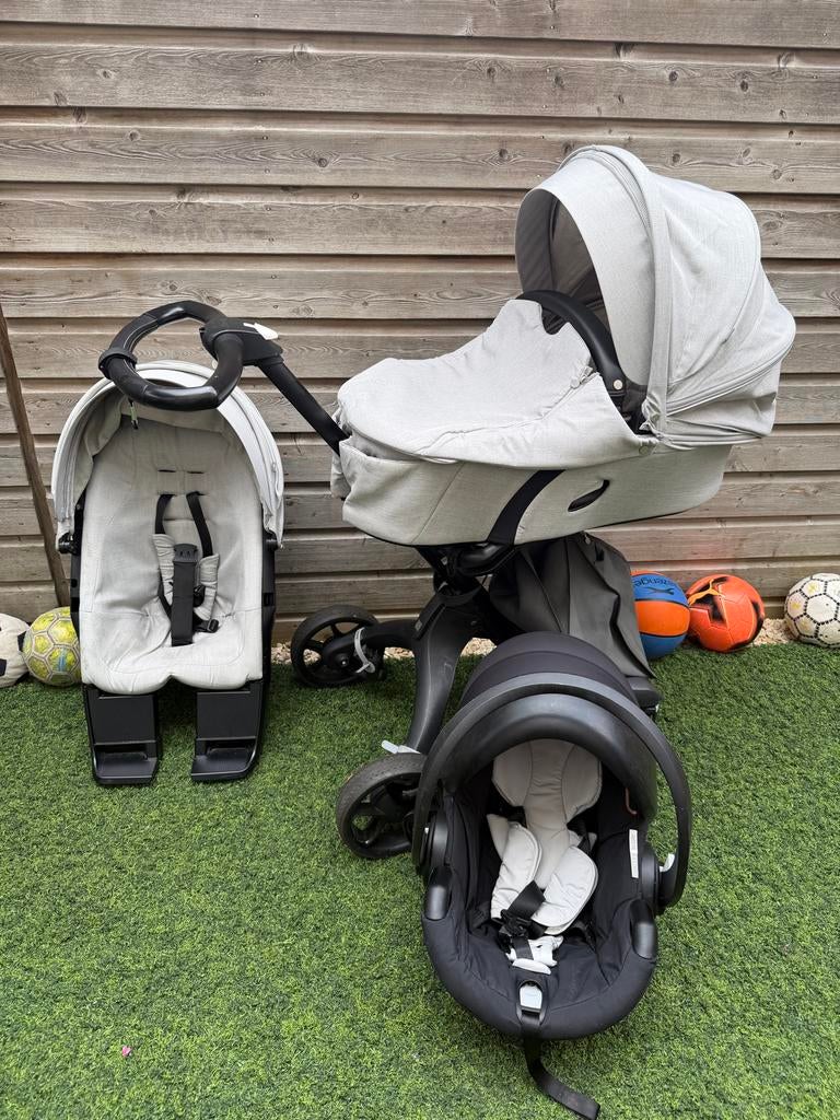 Stokke kinderwagen met reiswieg, Kinderen en Baby's, Kinderwagens en Combinaties, Gebruikt, Combiwagen, Met autostoeltje, Ophalen