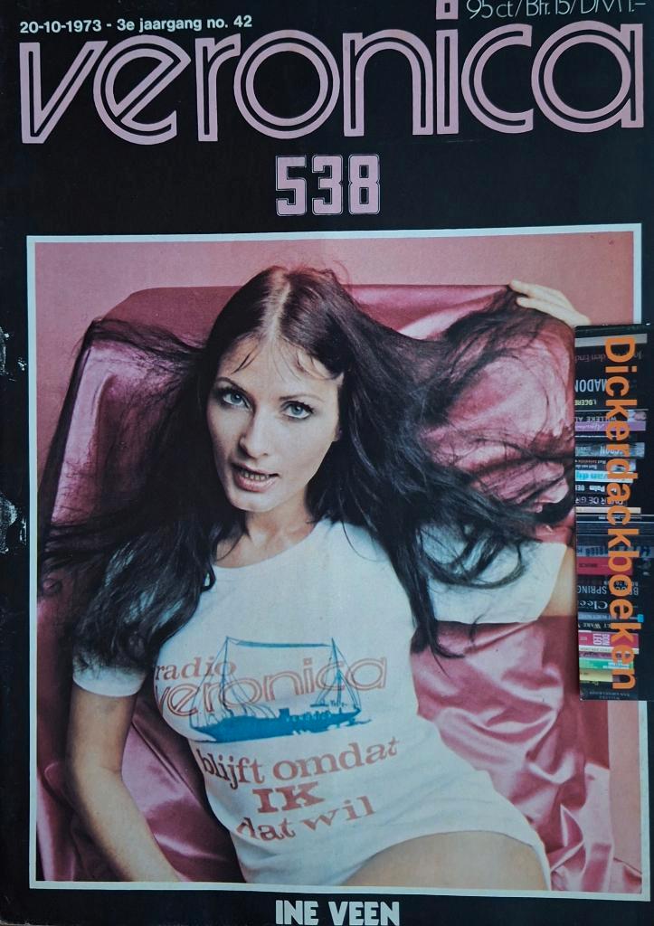 Veronica 538 nr 42, 1973: Uriah Heep, Bruce Lee, Hitlijsten, Verzamelen, Muziek, Artiesten en Beroemdheden, Gebruikt, Boek, Tijdschrift of Artikel