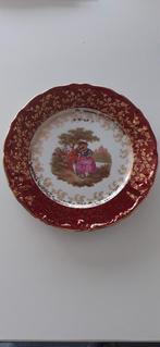 Bavaria Germany 24-karaats gouden vintage bord (107), Antiek en Kunst, Ophalen of Verzenden