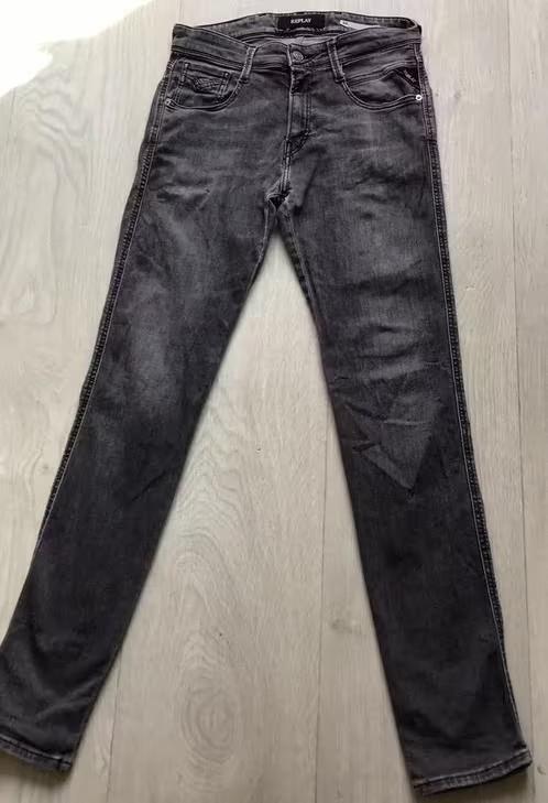 Heren spijkerbroek zwart van Replay maat W29, Zwart, W32 (confectie 46) of kleiner, Ophalen of Verzenden, Zo goed als nieuw