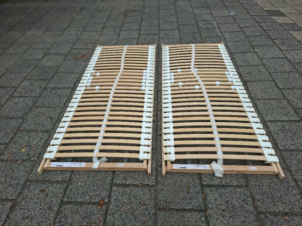 2 IKEA SULTAN LILLSELE opklapbare lattenbodems, 80 x 200, Ophalen, Gebruikt, Eenpersoons, 80 cm