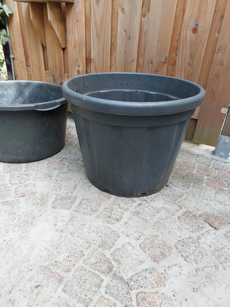 Bloembak groot kuip, Ophalen, Rond, Kunststof