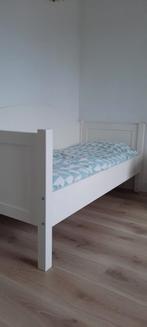 Wit Peuterbed / Bedbank Bopita, Ophalen, Gebruikt, 70 tot 85 cm, Lattenbodem