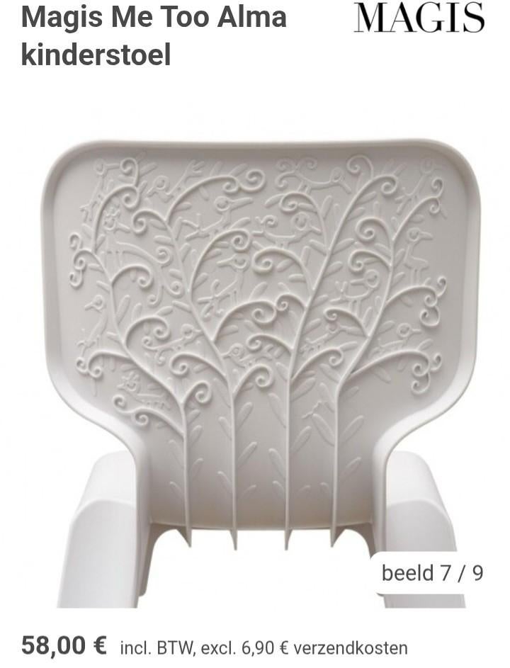 2 Magis Me Too Alma kinder tuinstoelen, Ophalen of Verzenden, Overige typen