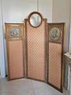Prachtig antiek Frans bois doré KAMERSCHERM paravent verguld, Ophalen
