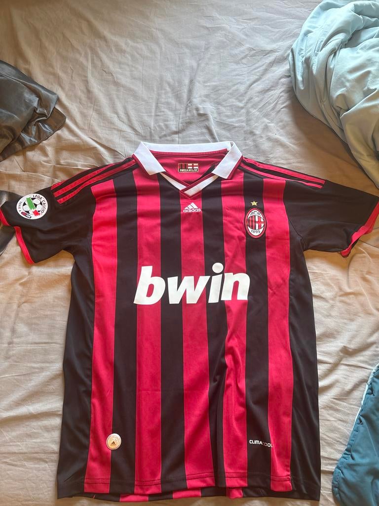 AC Milan Thuisshirt 2009-2010 Ronaldinho #80, Maat L, Ophalen of Verzenden, Zo goed als nieuw, Shirt