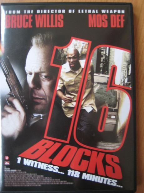 DVD 16 blocks - Bruce Willis, Mos Def e.a. - IZGST, Vanaf 12 jaar, Ophalen of Verzenden, Zo goed als nieuw, Actie