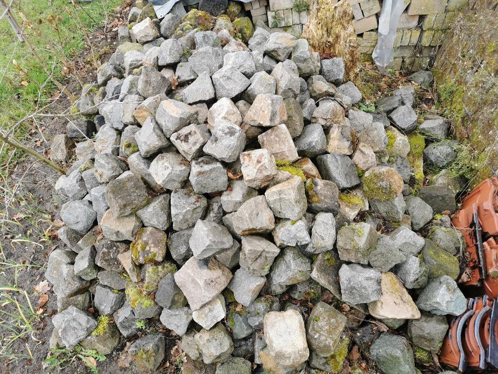 keien, Tuin en Terras, Grind, Keien en Split, Ophalen, Gebruikt, Graniet, Antraciet