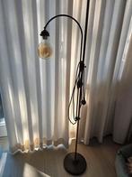Staande lamp incl. grote bol lamp, Huis en Inrichting, Lampen | Vloerlampen, Ophalen, Gebruikt, Vintage, Metaal