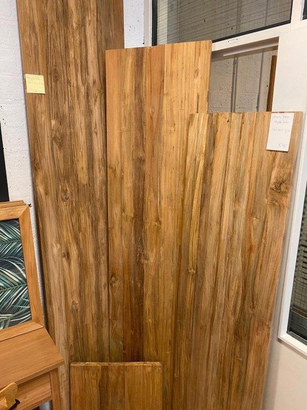 Panelen of Planken Rustic stoer Teakhout  div. maten vanaf:, Ophalen, Nieuw, Hout, 20 tot 50 mm
