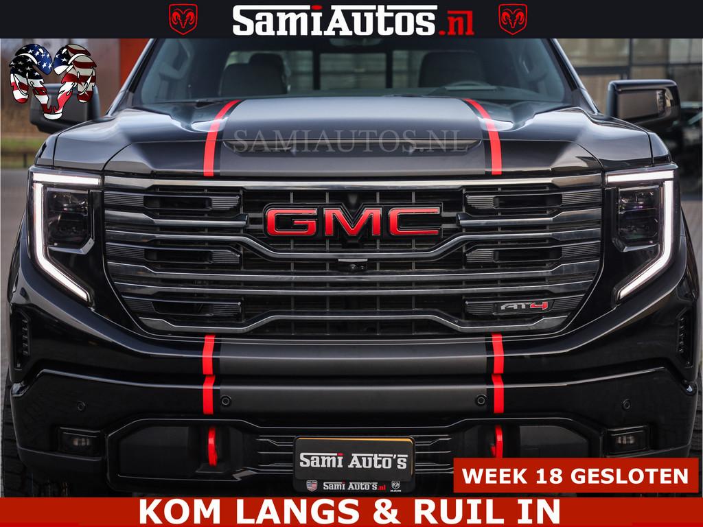 GMC Sierra AT4 6.2 V8 4X4 | VIRTUAL COCKPIT | LPG | HUD | BO, Gebruikt, Met garantie (alle), Zwart, Leder