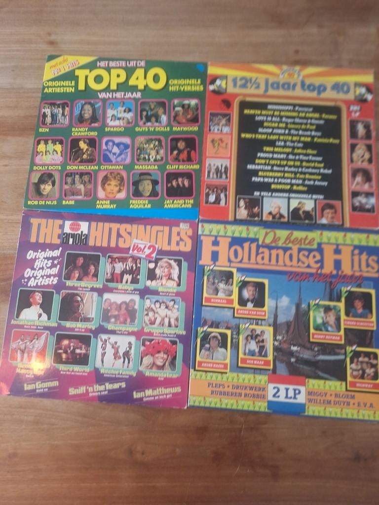 4 verzamel albums  eind '70 begin '80, Cd's en Dvd's, Vinyl | Verzamelalbums, Ophalen of Verzenden, Zo goed als nieuw, 12 inch