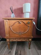 Set van 2 houten nachtkastjes - 58x48x33 cm, Ophalen, Gebruikt, 55 tot 70 cm, 45 tot 65 cm