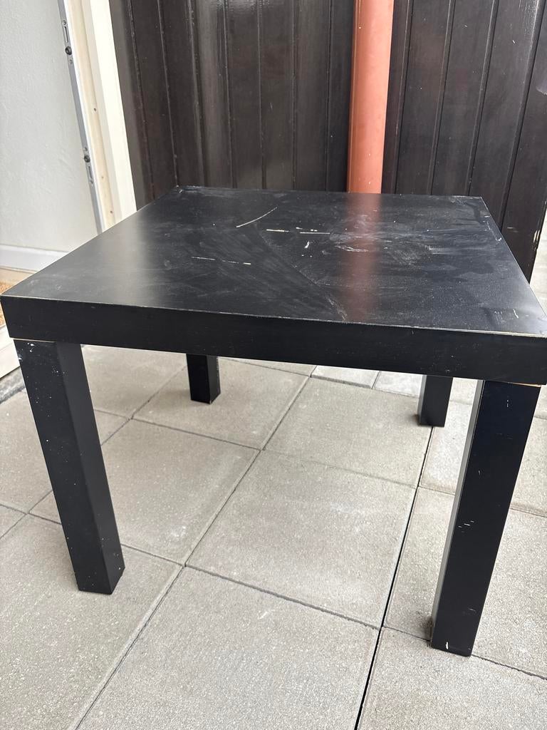 Gratis bijzettafel Ikea - Zwart, vierkant, Huis en Inrichting, Tafels | Bijzettafels, Ophalen, Minder dan 45 cm, Minder dan 55 cm