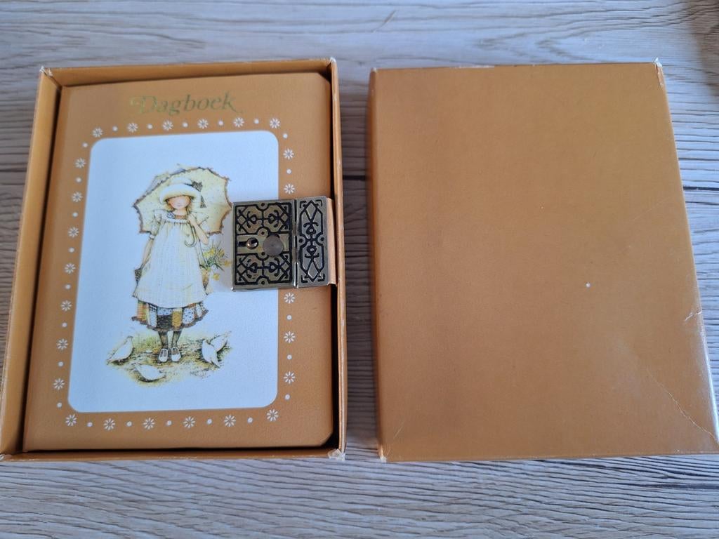 Holly Hobbie dagboek met slot en 2 sleutels., Verzenden, Zo goed als nieuw