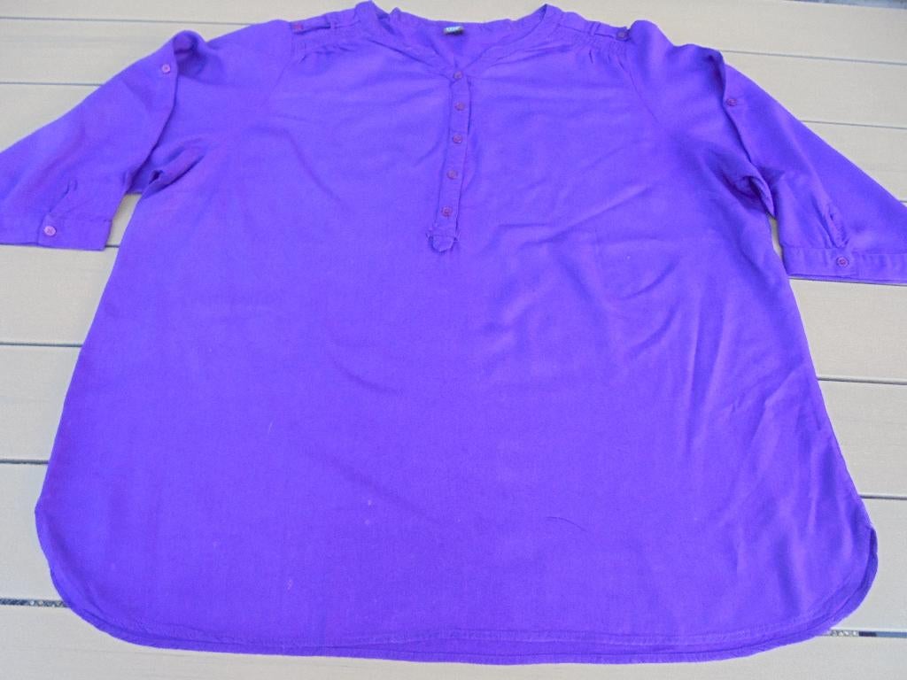 Paars shirt MS MODE, Paars, MS Mode, Gedragen, Shirt of Top