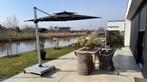 Solero Parasol Zwart, Tuin en Terras, Parasols, Ophalen, Verstelbaar, 2 tot 3 meter, Zweefparasol
