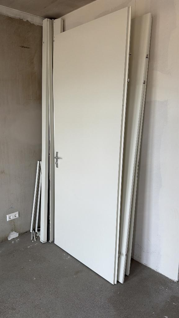 Nieuwe Svedex opdek deuren 231,5 x 93 cm met kozijn., Doe-het-zelf en Verbouw, Deuren en Horren, Ophalen, 80 tot 100 cm, 215 cm of meer