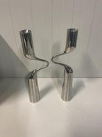2 bijbehorende kandelaars Tango of Double zeer apart nwpr700, Ophalen of Verzenden, Zo goed als nieuw, Overige materialen, Minder dan 25 cm