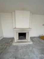 Travertin stenen schouw - gratis af halen - zelf demonteren, Ophalen, Gebruikt, Inbouwhaard, Houthaard