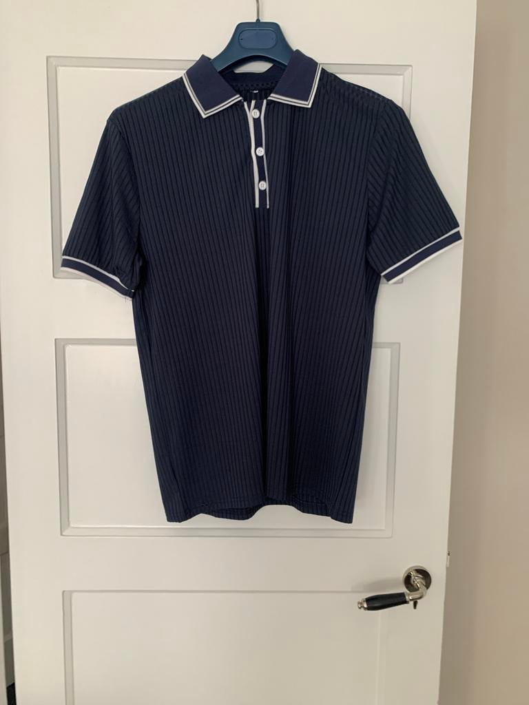 Donkerblauw herenpolo maat M, Kleding | Heren, Polo's, Ophalen of Verzenden, Nieuw, Maat 48/50 (M), Blauw