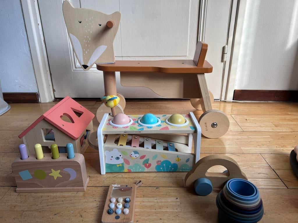 Mooie houten loopfiets en speelgoed, Kinderen en Baby's, Ophalen, Zo goed als nieuw