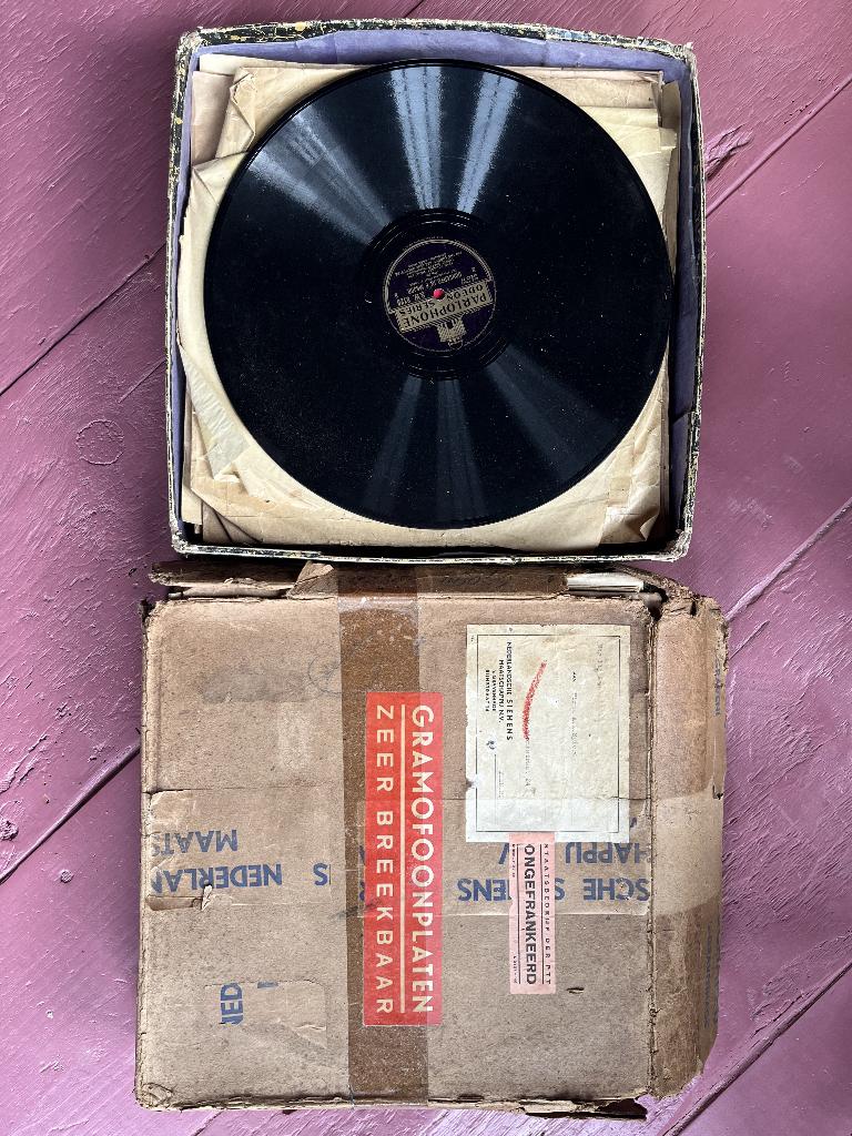 Twee dozen 78 toerenplaten (12") klassiek, Ophalen, Gebruikt, Overige typen, 12 inch