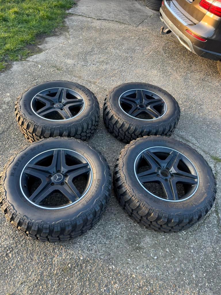 Originele Mercedes G63 AMG velgen – NIEUWE banden –, Ophalen, Mercedes, Banden en Velgen, Nieuw