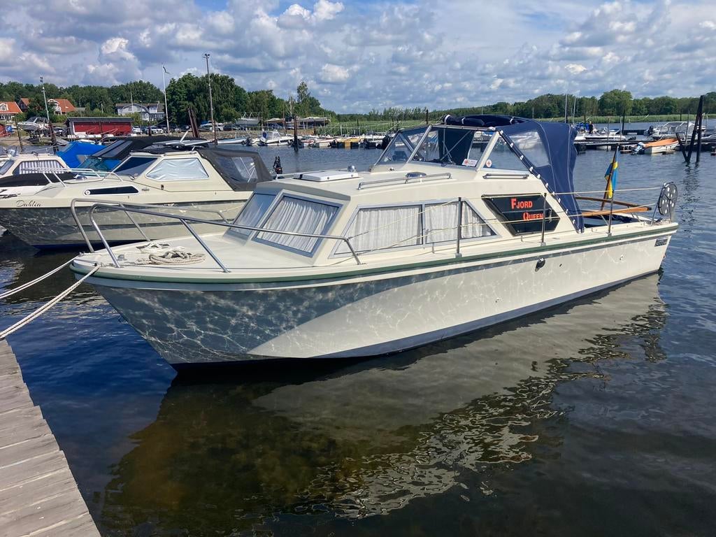 Fjord Queen motorboot, Gebruikt, Ophalen of Verzenden, 6 tot 9 meter, 50 pk of meer