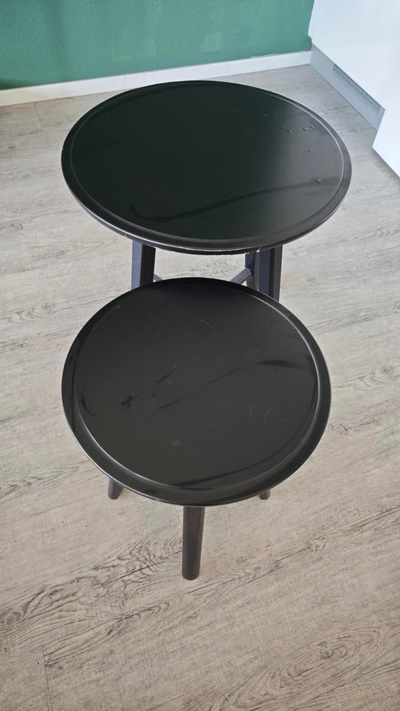 IKEA Kragsta bijzettafels zwart, Ophalen, Rond, Minder dan 55 cm, 45 tot 60 cm