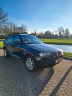 BMW X3 2.5 I 2004 Zwart, Auto's, 1800 kg, Beige, Zwart, Leder