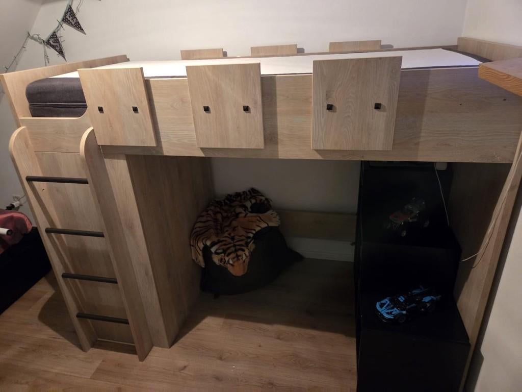 Hoogslaper 90 x 200cm, Ophalen, Gebruikt, Hoogslaper