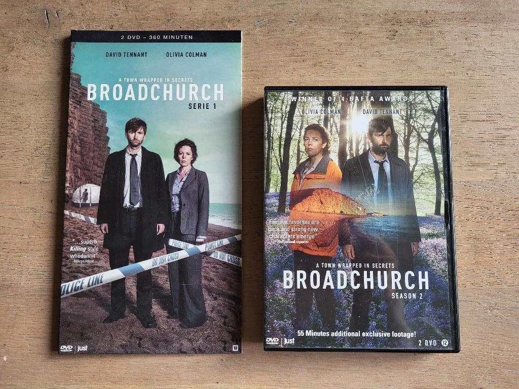 DVD Broadchurch seizoen 1 en 2! BBC, Cd's en Dvd's, Alle leeftijden, Ophalen of Verzenden, Zo goed als nieuw