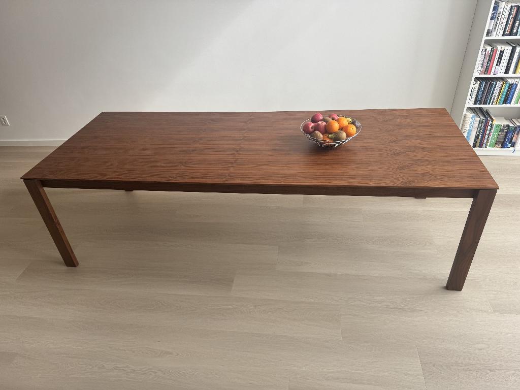 Grote eettafel 260 x 100 walnoot (10 personen), Ophalen, Strak, 100 tot 150 cm, 200 cm of meer