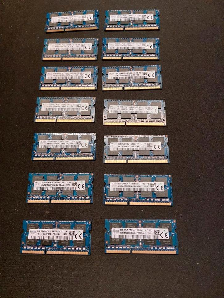 8GB DDR3 RAM Modules - Laptop Geheugen, Computers en Software, RAM geheugen, Gebruikt, Laptop, 8 GB, DDR3, Ophalen of Verzenden