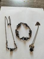 Prachtige antieke zilveren teka sieraden., Verzenden, Zilver, Armband