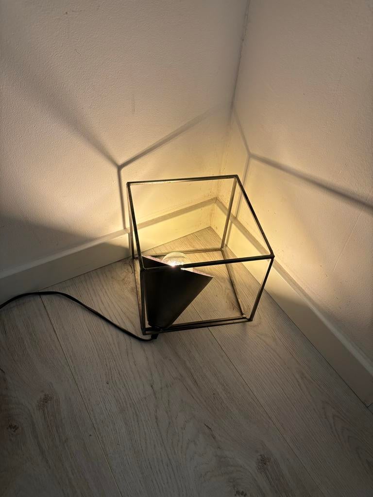 Moderne Haco Tafellamp - Stijlvol en Sfeervol, Huis en Inrichting, Lampen | Tafellampen, Zo goed als nieuw, Minder dan 50 cm, Metaal