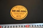 sticker AEG Boormachine SB 2E-680  Kema Keur, Ophalen, Zo goed als nieuw, Sticker