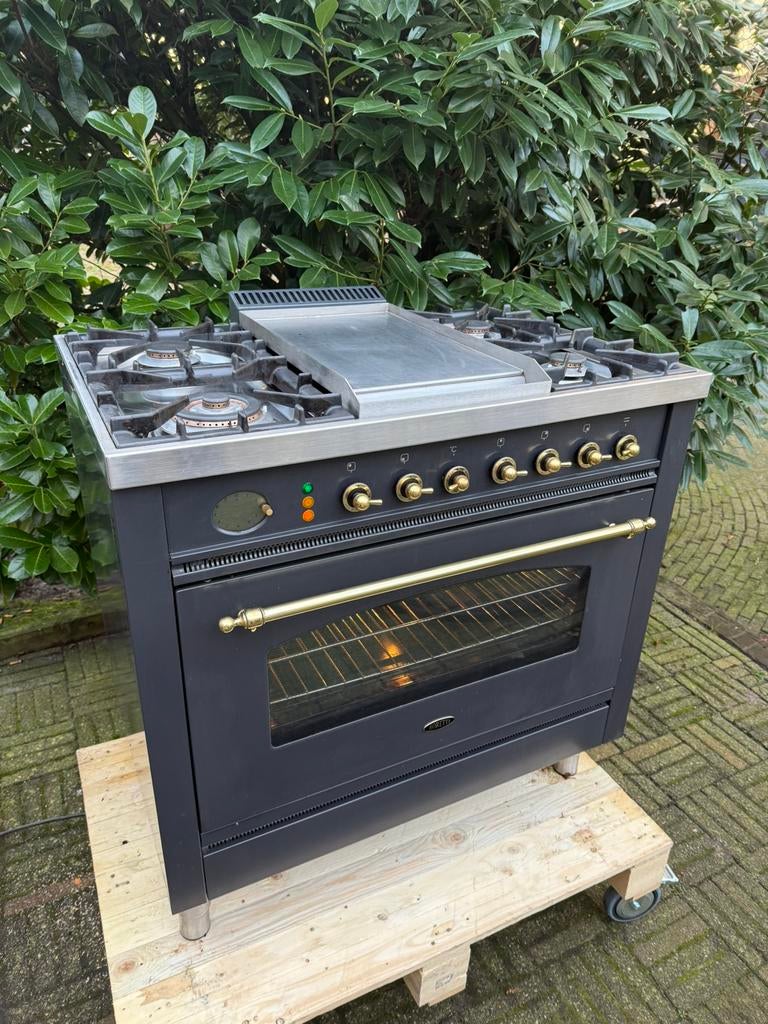 boretti gasfornuis‍, schoongemaakt, bezorgen, 60 cm of meer, Ophalen of Verzenden, Gas, Vrijstaand