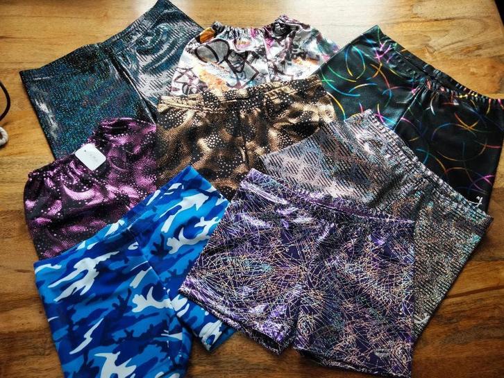 Turnbroekjes met print diverse maten (2), Sport en Fitness, Turnen, Turnpak(je), Maat 36 t/m 42, Ophalen of Verzenden