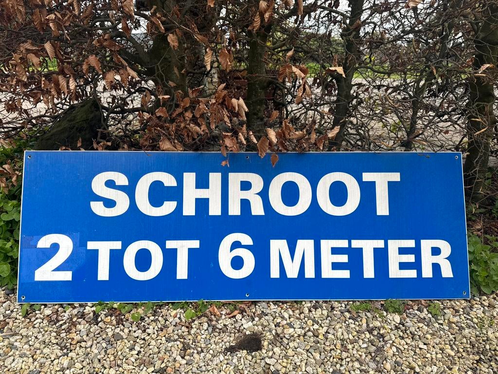 Kunstof bord schroot verwijzingsbord, Ophalen